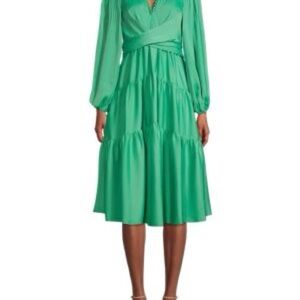 KOBI HALPERIN Vienna Elegant Green Women's Dress sz. M